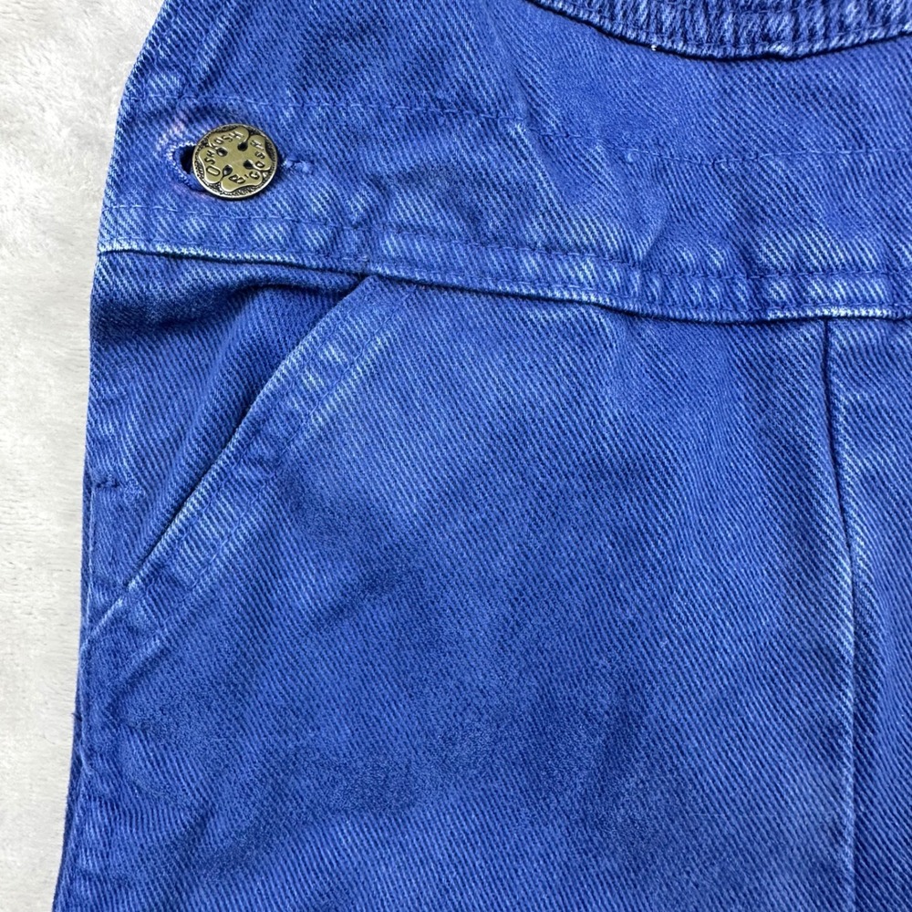 Vintage‎ 1990s OshKosh B'gosh Blue Overalls Toddler 3T Made USA Cotton Snap Leg - Picture 4 of 16